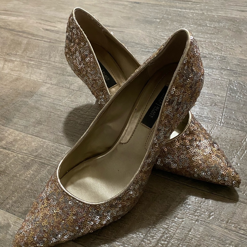 Beautiful Champagne Sequins Heels